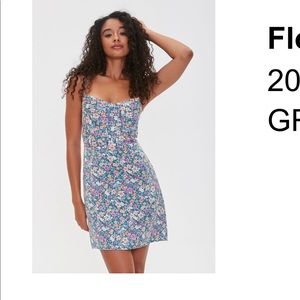 Floral print crisscross dress